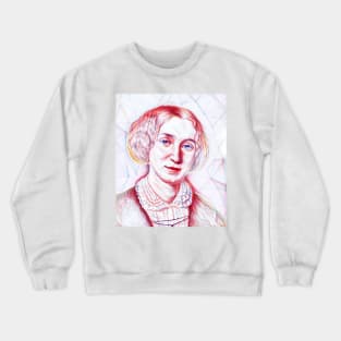 George Eliot Portrait | George Eliot Artwork Line Art Crewneck Sweatshirt